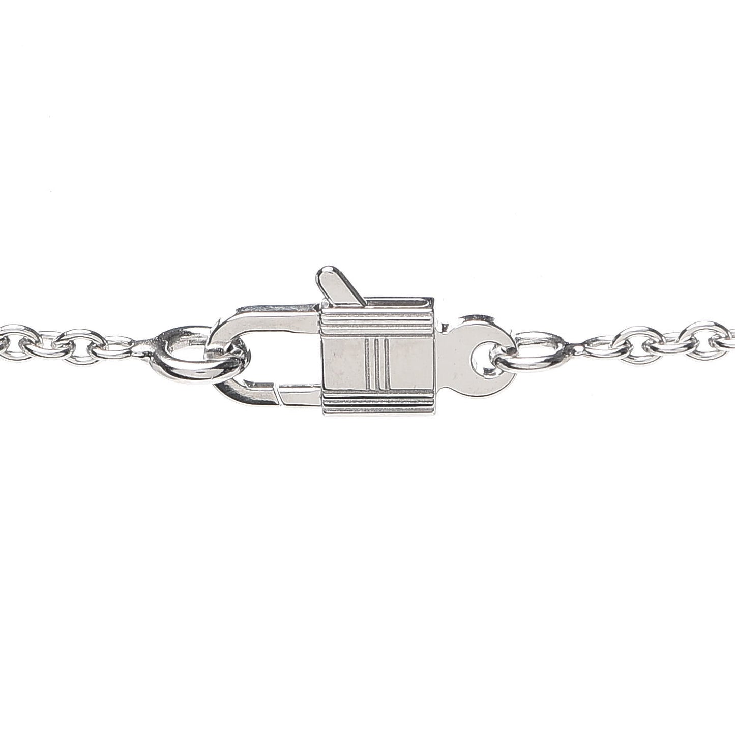 18K White Gold Diamond Constance Amulettes Pendant Necklace