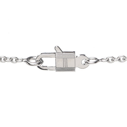 Hermes 18K White Gold Diamond Constance Amulettes Pendant Necklace 4 of 7