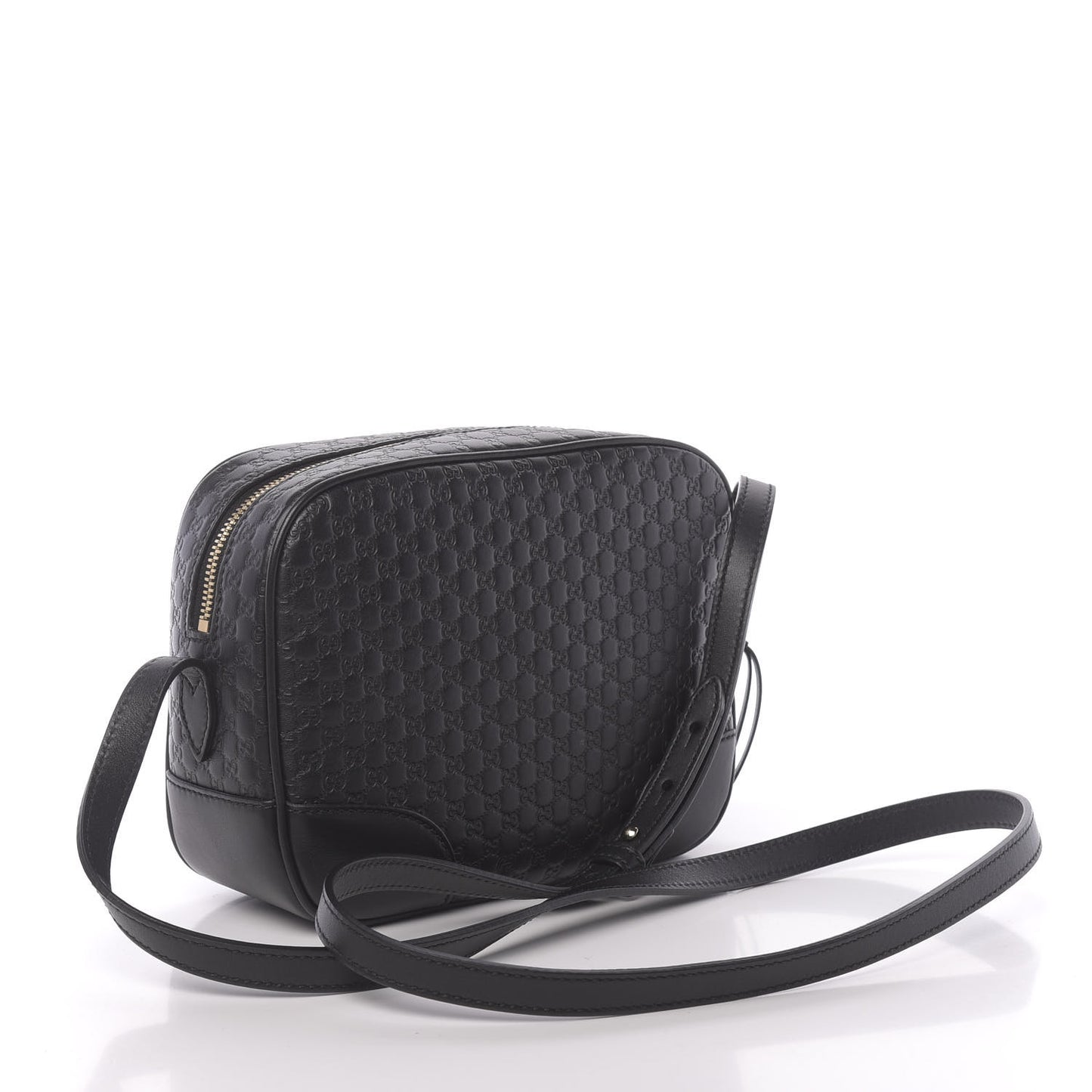 Microguccissima Mini Bree Messenger Bag Black