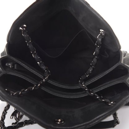 Chanel Iridescent Calfskin Large Just Mademoiselle Bowling Bag Black 5 of 7