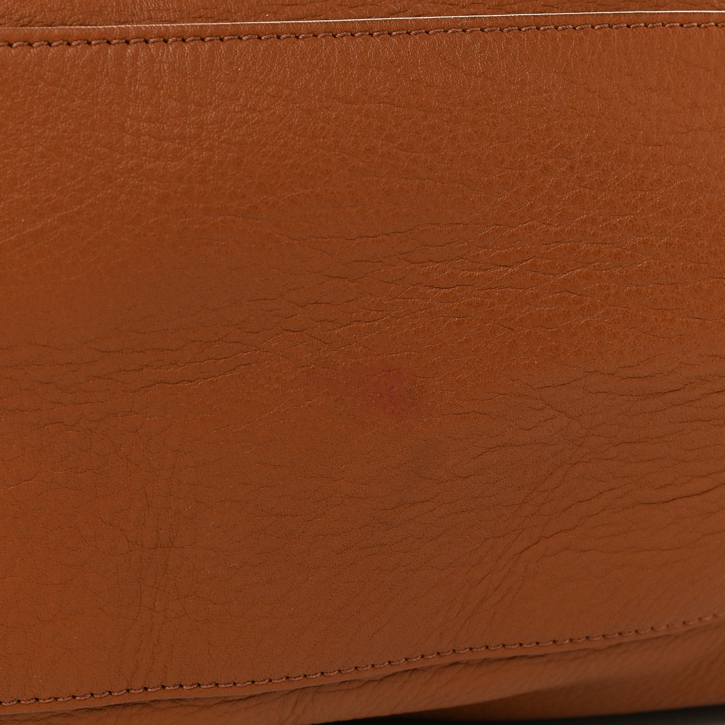 Grained Calfskin Medium Pandora Pure Flap Bag Tan