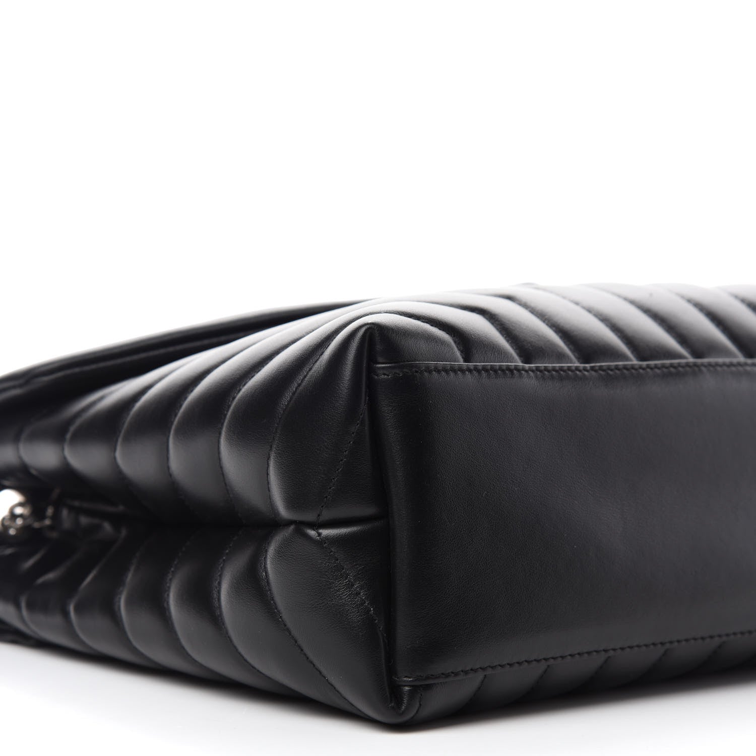 Saint Laurent Calfskin Y Quilted Monogram Medium Loulou Chain Satchel Black 10 of 11