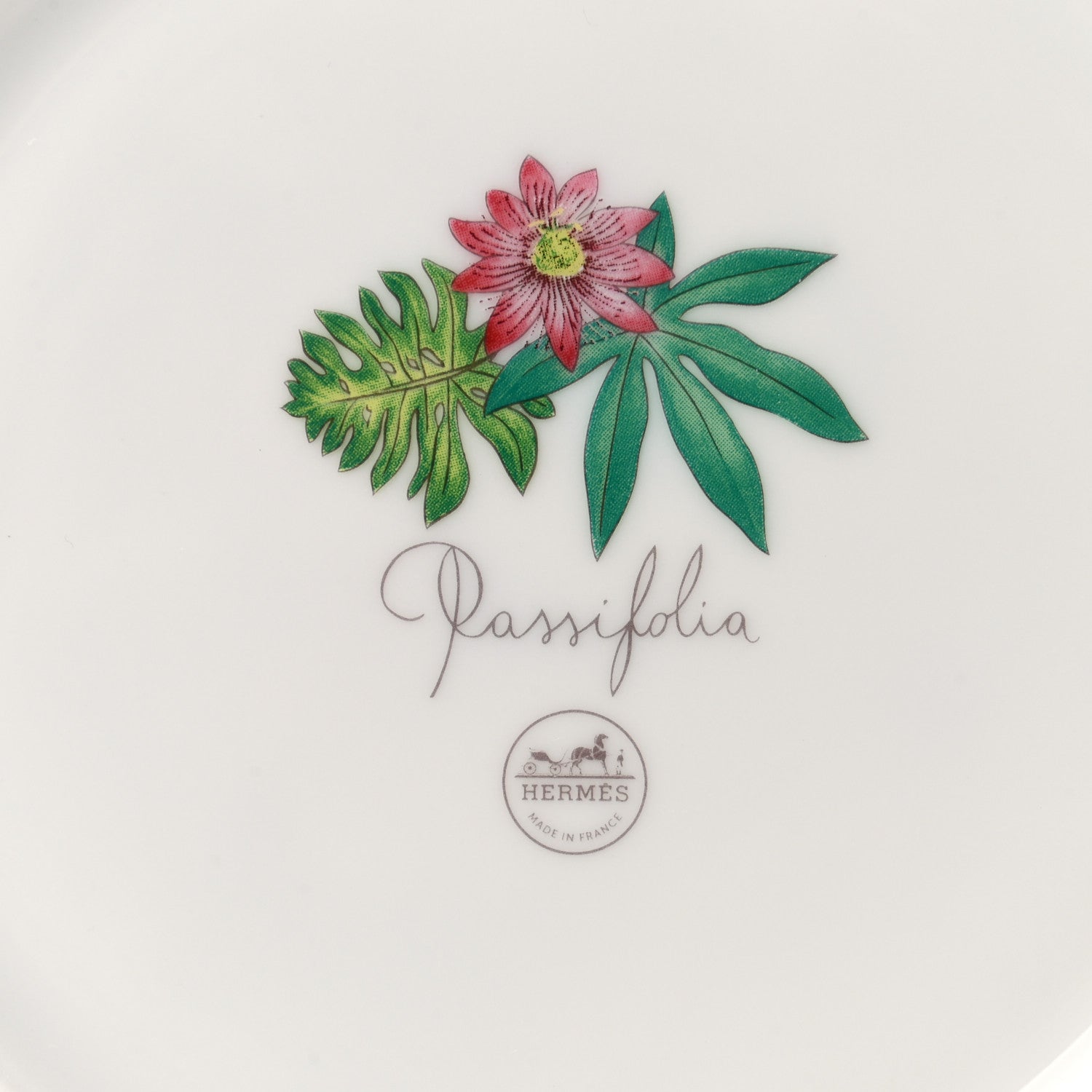 Hermes Porcelain Passifolia Dessert Plate N°2 Set of 2 4 of 7