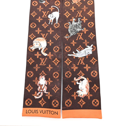 Louis Vuitton Silk Catogram Classic Bandeau Marron 2 of 4