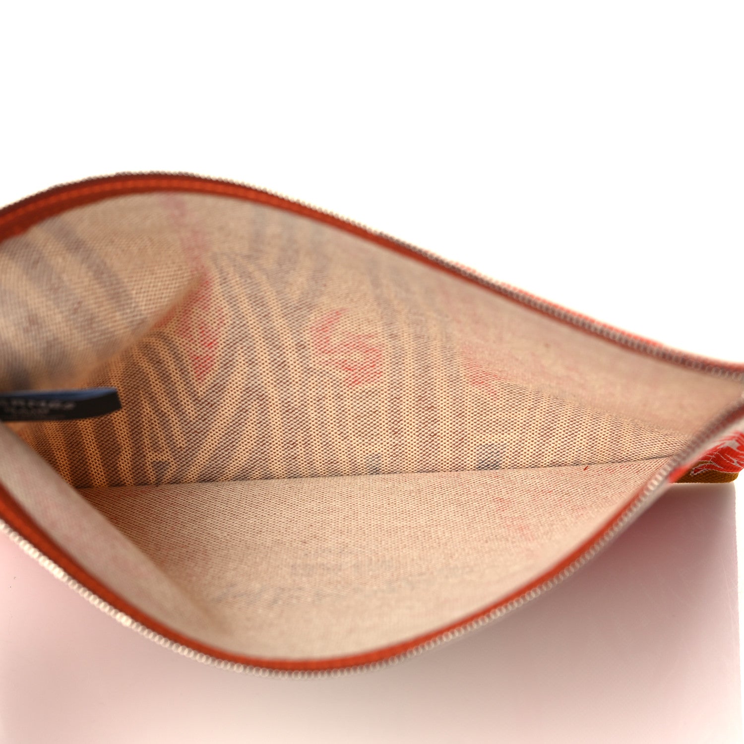 Hermes H Canvas Le Bel Oasis Case Marine Terracotta 5 of 8