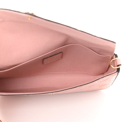 Louis Vuitton Empreinte Pochette Felicie Chain Wallet Rose Poudre 6 of 12