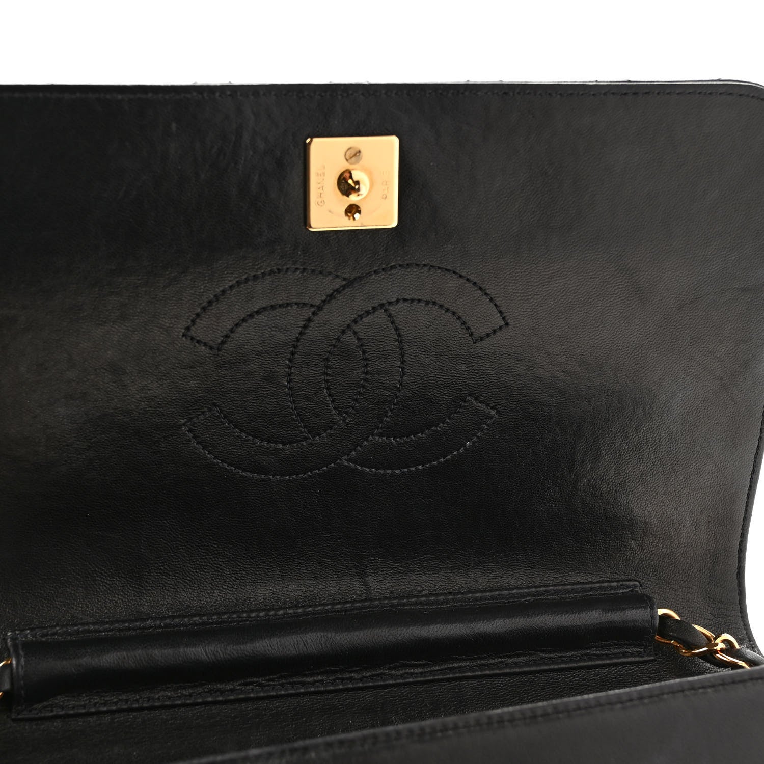 Chanel Lambskin Quilted Small Single Flap Bag Black 11 of 11