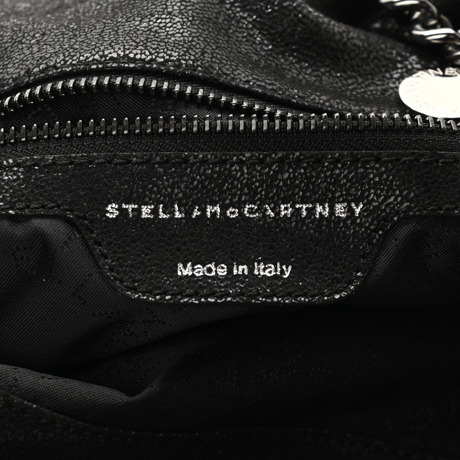 Stella McCartney Embellished Shaggy Deer Small Falabella Fold Over Tote Black 6 of 10
