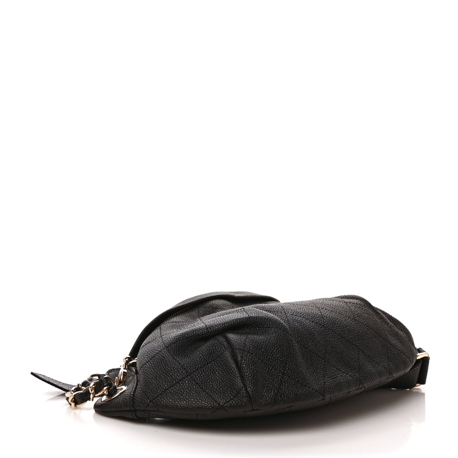 Chanel Caviar Stitched Banane Waist Bag Fanny Pack Black 3 of 8