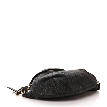 Chanel Caviar Stitched Banane Waist Bag Fanny Pack Black 3 of 8