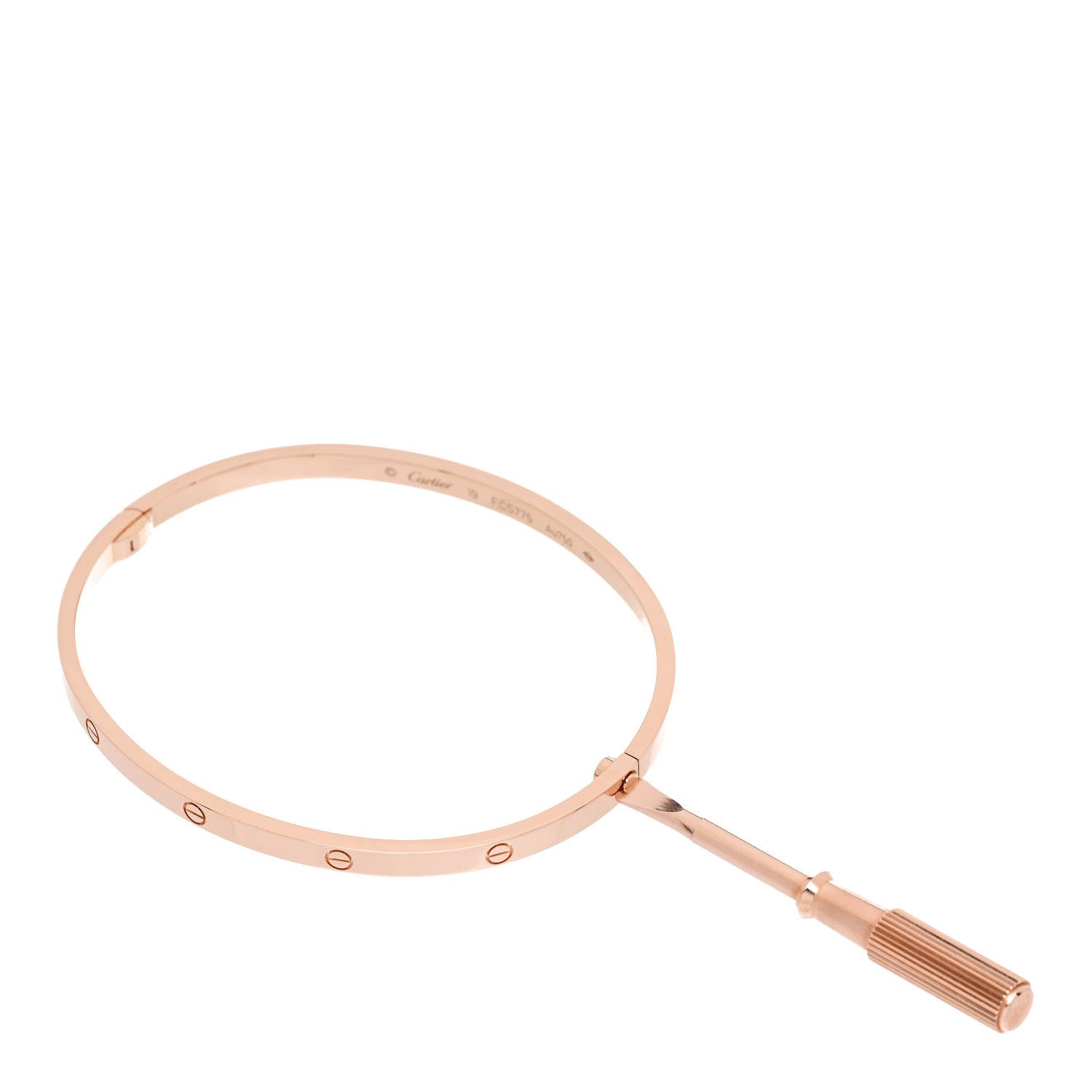 Cartier 18K Pink Gold Small LOVE Bracelet 19 3 of 5