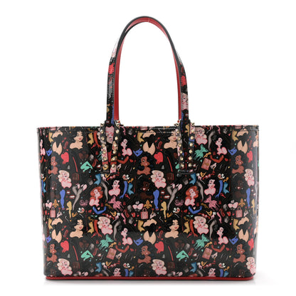 Christian Louboutin Patent Calfskin Small Dita Cabata Tote Black 1 of 11
