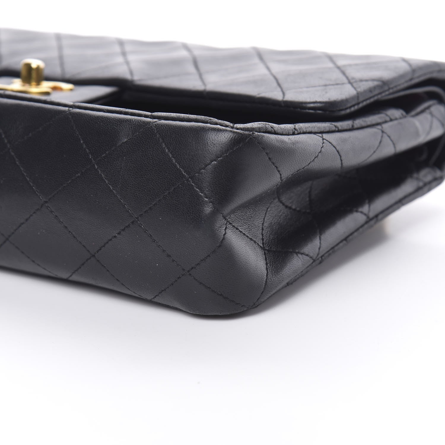 Chanel Lambskin Quilted Medium Double Flap Navy 11 of 19