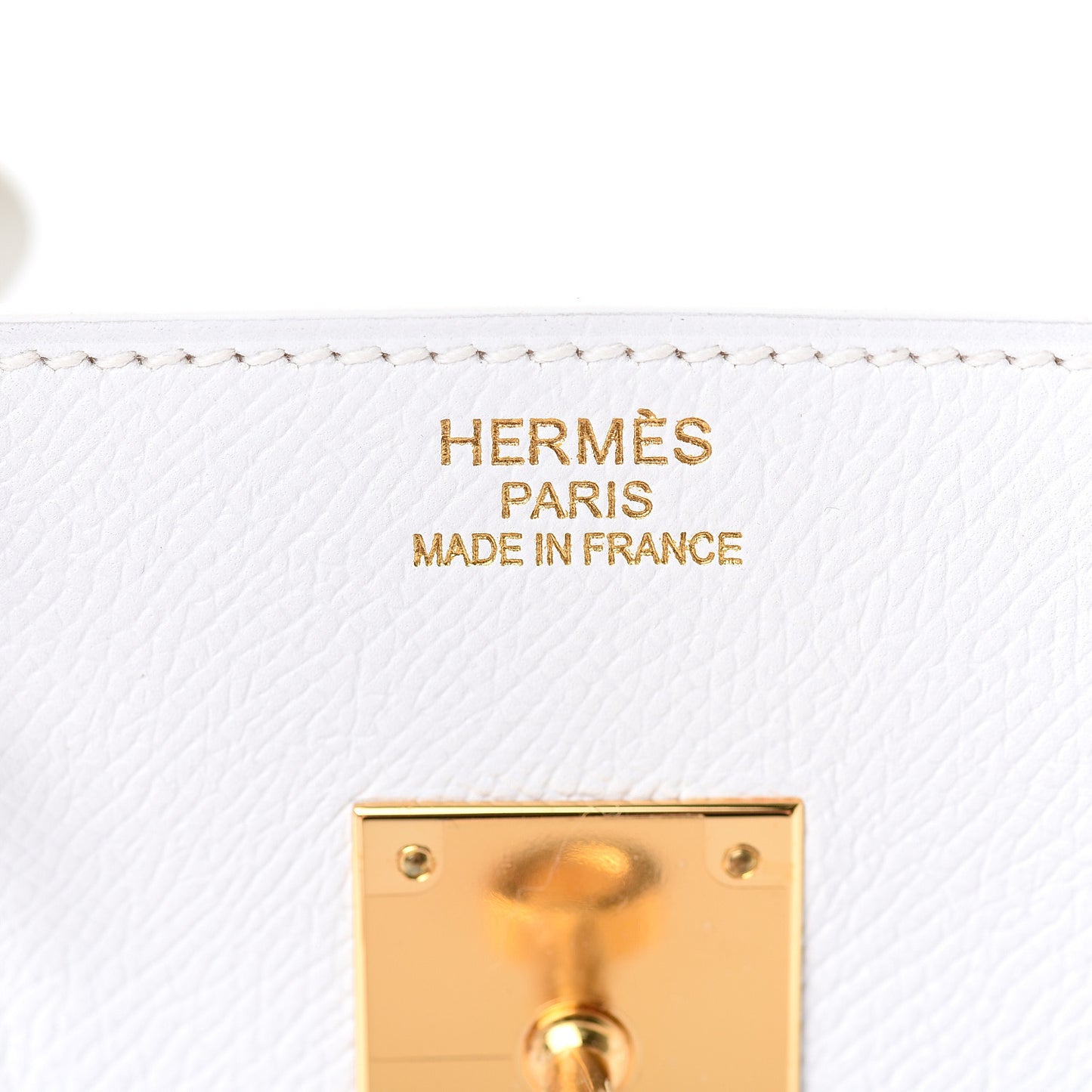 Epsom Birkin 35 White White
