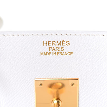 Hermes Epsom Birkin 35 White White 7 of 32