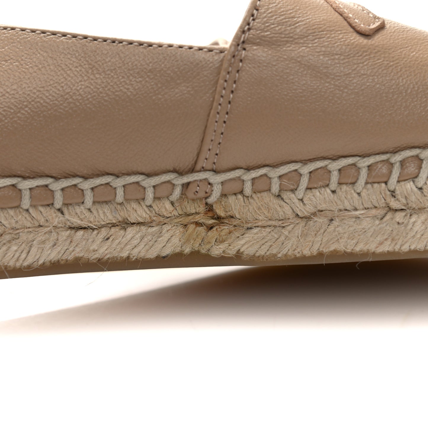 Lambskin CC Espadrilles 39 Beige Black