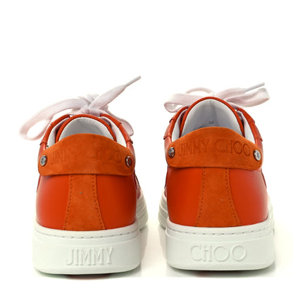 Jimmy Choo Calfskin Rome Low Top Sneakers 36 Amber Orange 6 of 12