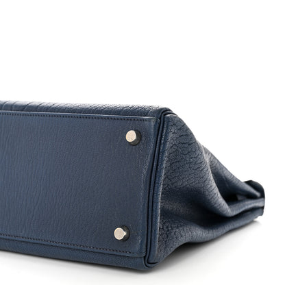 Hermes Chevre de Coromandel Kelly Retourne 32 Bleu Thalassa 10 of 14