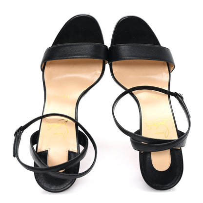 Christian Louboutin Nappa Loubi Queen Alta 150 Platform Sandals 37 Black 2 of 9
