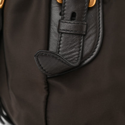 Prada Tessuto Nylon Jacquard Logo Aviator Satchel 11 of 12