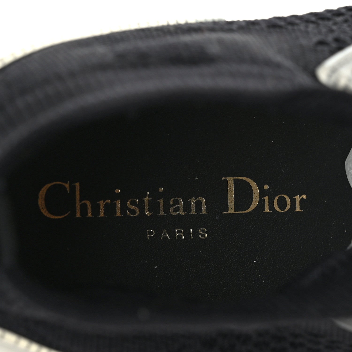 Christian Dior Technical Knit Calfskin Womens Walk'N'Dior High Top Sneakers 41.5 Black 8 of 8