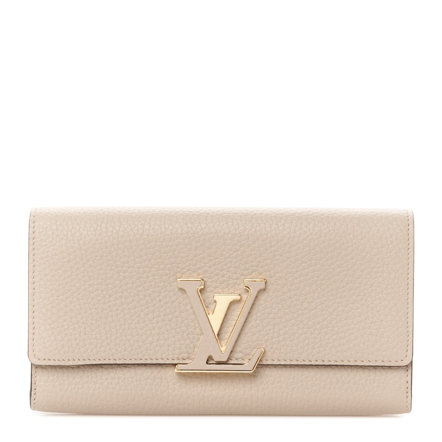 Taurillon Capucines Wallet Galet