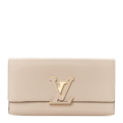 Louis Vuitton Taurillon Capucines Wallet Galet 1 of 10