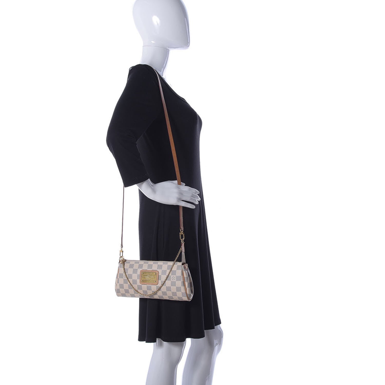 Louis Vuitton Damier Azur Eva Clutch 3 of 22