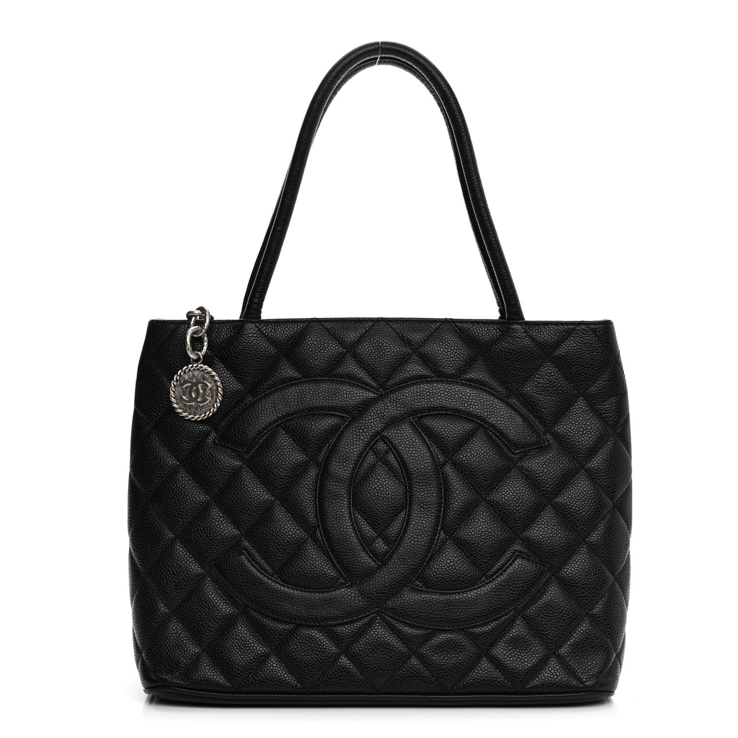 Chanel Caviar Quilted Medallion Tote Black 1 of 19