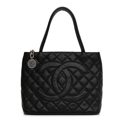 Chanel Caviar Quilted Medallion Tote Black 1 of 19