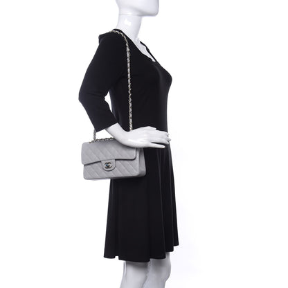Chanel Caviar Quilted Small Double Flap Grey 2 of 11