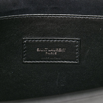 Saint Laurent Grain De Poudre Medium West Hollywood Monogram Fold-Over Black 6 of 11