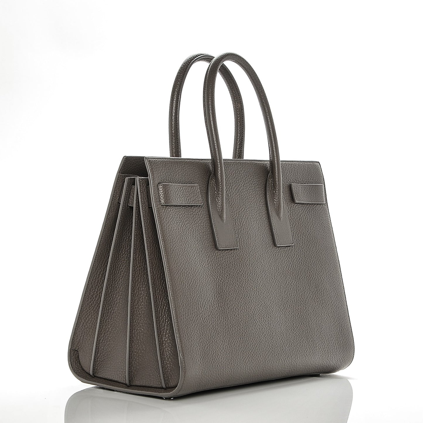 Grained Calfskin Large Sac de Jour Carryall Earth