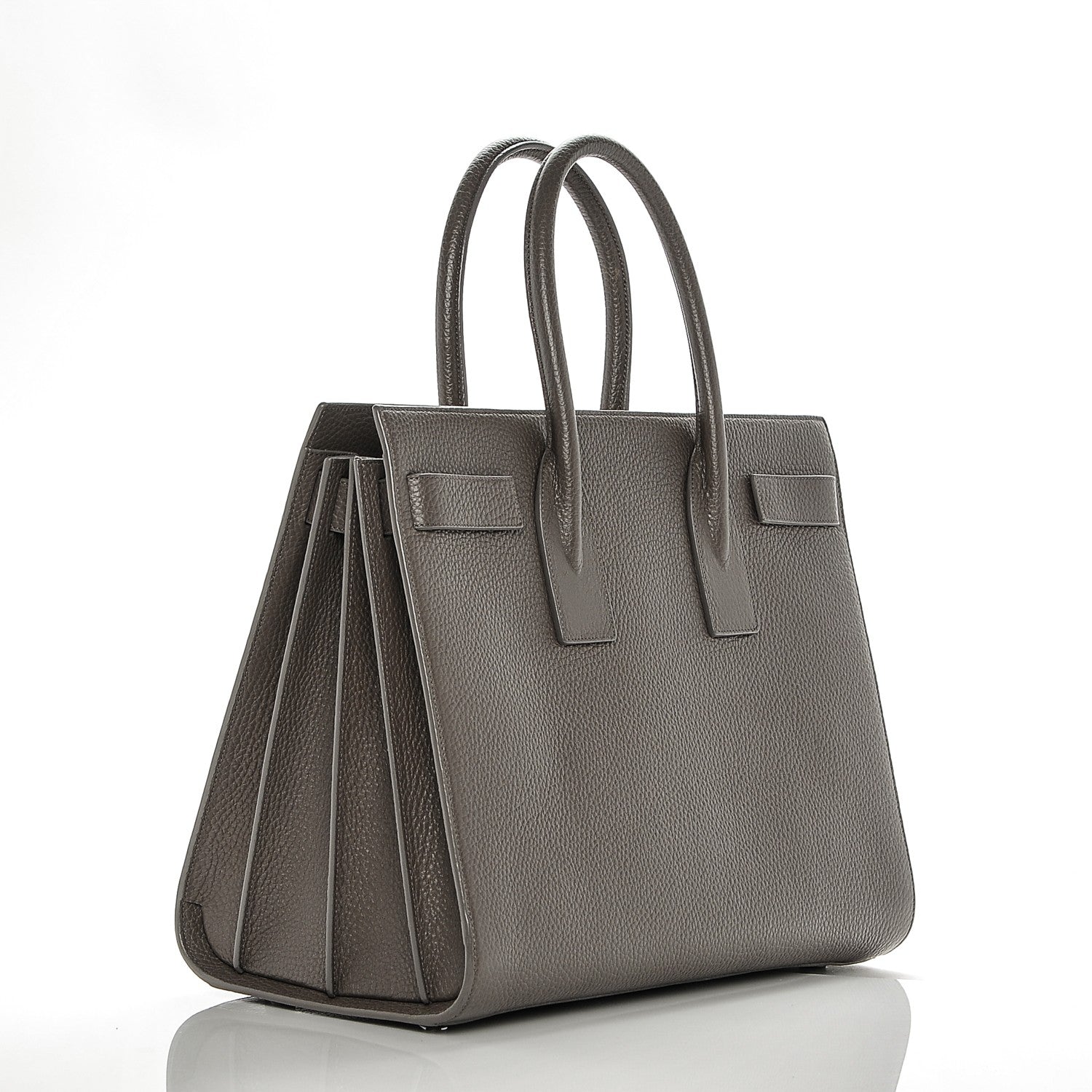 Saint Laurent Grained Calfskin Large Sac de Jour Carryall Earth 3 of 6