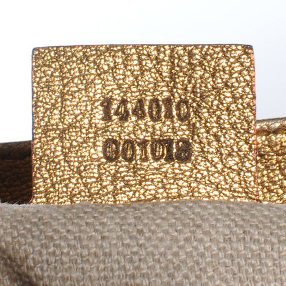Gucci Leather Studded Pelham Flap Bag Gold 7 of 7