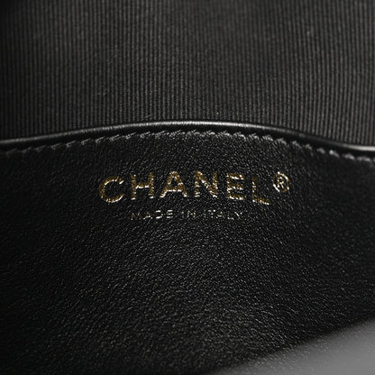 Chanel Suede Quilted Medium Chanel 25 Handbag Black 6 of 12