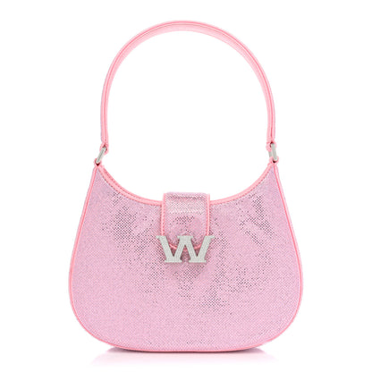Alexander Wang Mesh Crystal Rhinestone Small Legacy Hobo Prism Pink 1 of 10