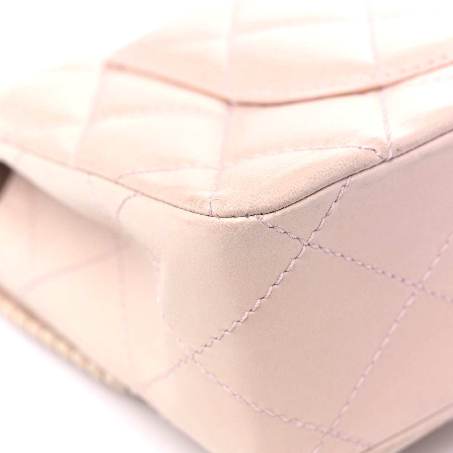 Chanel Lambskin Quilted Medium Single Flap Light Pink 9 of 14