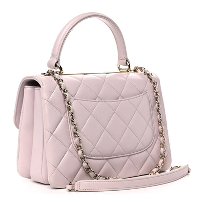 Chanel Lambskin Quilted Small Trendy CC Flap Dual Handle Bag Lilac 3 of 12