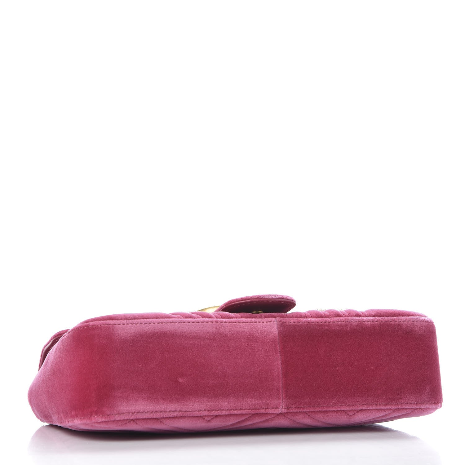 Gucci Velvet Matelasse Blind for Love Embroidered Medium GG Marmont Shoulder Bag Light Raspberry Rose Multicolor 3 of 9