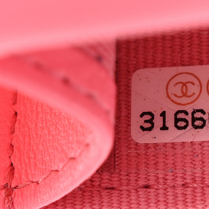 Chanel Lambskin Quilted CC Hook Card Holder Pink 8 of 10