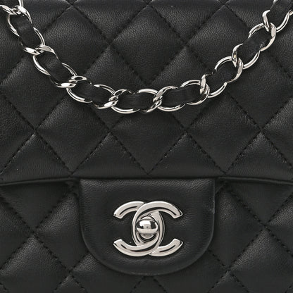 Chanel Lambskin Quilted Mini Square Flap Black 9 of 11