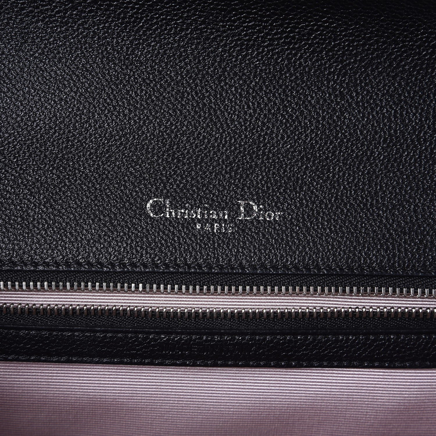 Christian Dior Grained Calfskin Medium Diorama Flap Bag Black 6 of 8