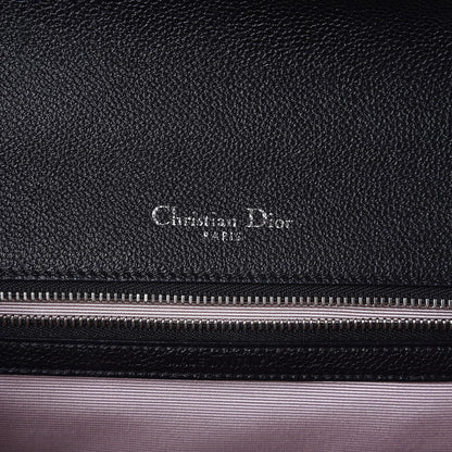 Christian Dior Grained Calfskin Medium Diorama Flap Bag Black 6 of 8