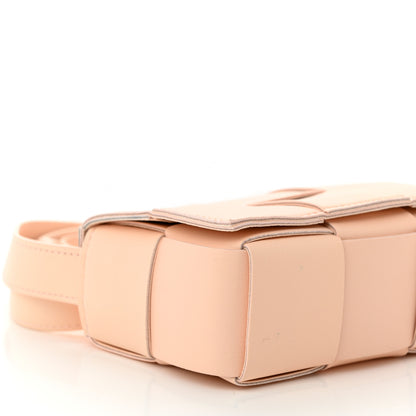 Bottega Veneta Lambskin Maxi Intreccio Candy Cassette Crossbody Bag Melon Washed 8 of 9