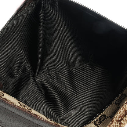 Gucci GG Monogram Double Pocket Belt Bag Dark Brown 9 of 10