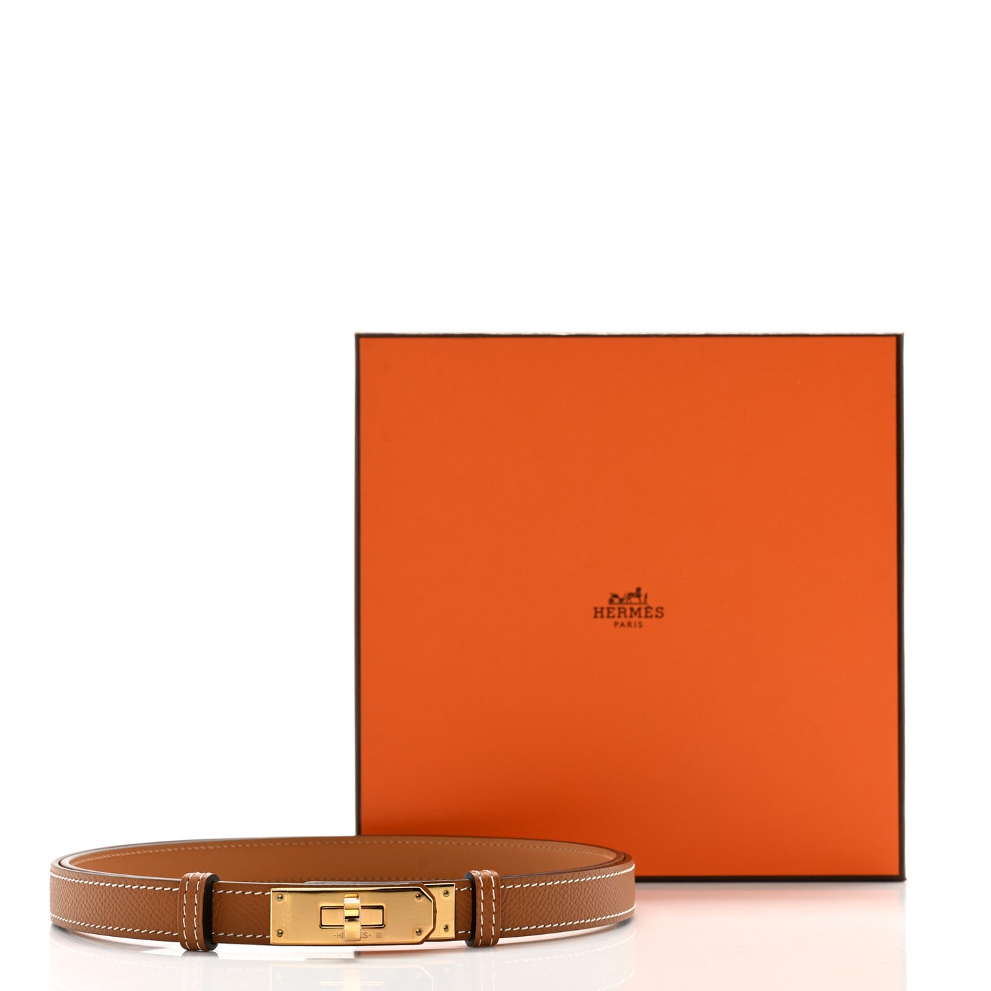 Epsom Kelly Belt Gold