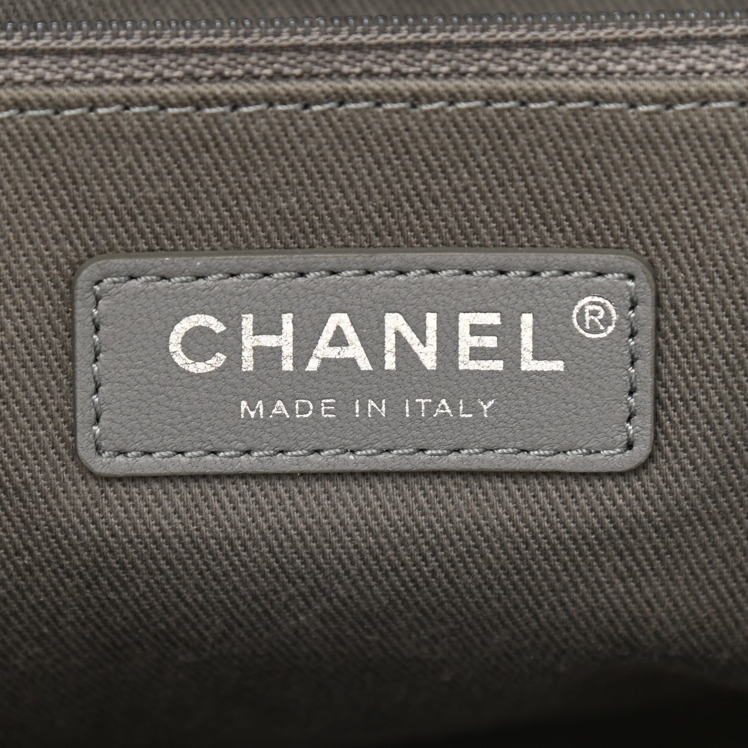 Chanel Canvas Large Deauville Tote Grey 6 of 9