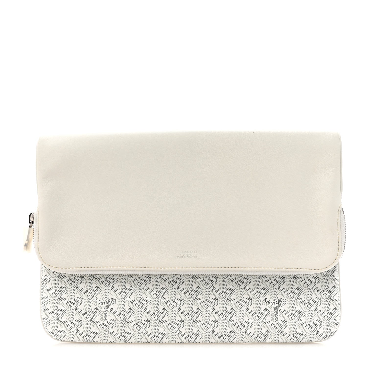 Goyard Goyardine Sainte Marie Soft Clutch White 1 of 8