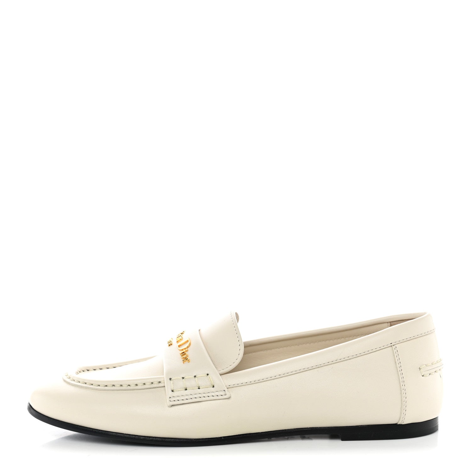 Christian Dior Calfskin Dior Boy Loafers 37.5 White 1 of 9
